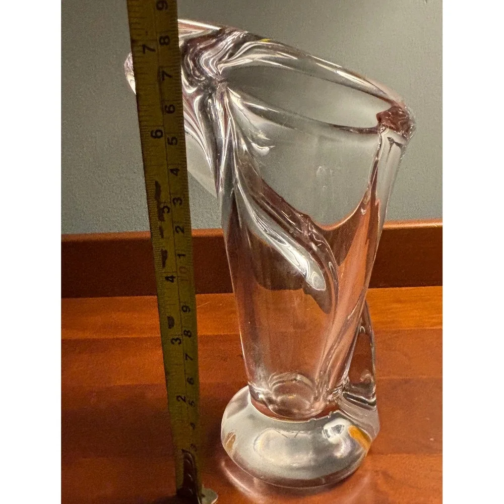 Vintage Modern Mid-Century Art Glass Vase by Art Vannes France